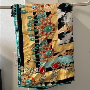 Dior Multicolor Silk Floral